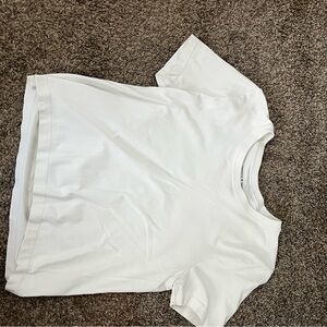 Athleta White Short Sleeve Tee